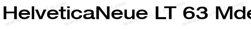 HelveticaNeue LT 63 Mdex 中字体转换